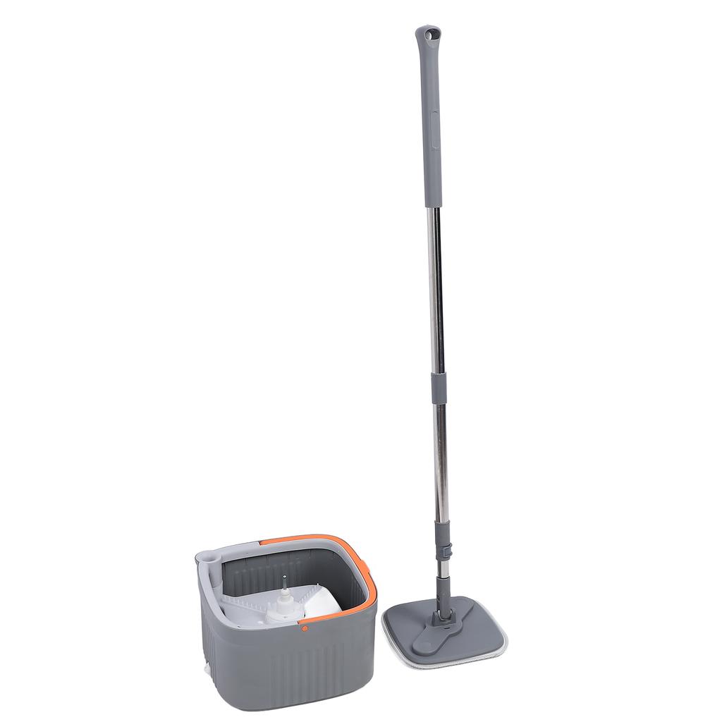 Mop Bucket Set with 2 Pieces Cloth 360 Degree Rotating Microfiber Mop Tool Dry and Wet Floor Mopping