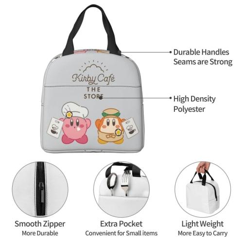 Ka-bi Insulated Lunch Bag with Clasp, Black, Bento Box, Insulated, Cooler Bag with Zipper, Compact, Soft Cooler Bag, Tote/Eco Bag