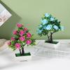 Artificial Potted Rose Plant With Durable Plastic Foam For Home Decor And Gifts