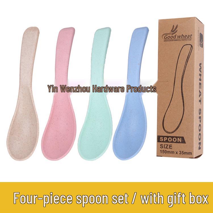 Eco-Friendly Wheat Straw Tableware Set: Portable Fork, Spoon, Chopsticks (3-Piece) + Cup, Bowl, Plate (6-Piece) - Ideal Promotional Gift