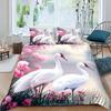 3D Tiger Rabbit Snake Pig Snail Unicorn Chick Fish Doona Duvet Quilt Cover Set