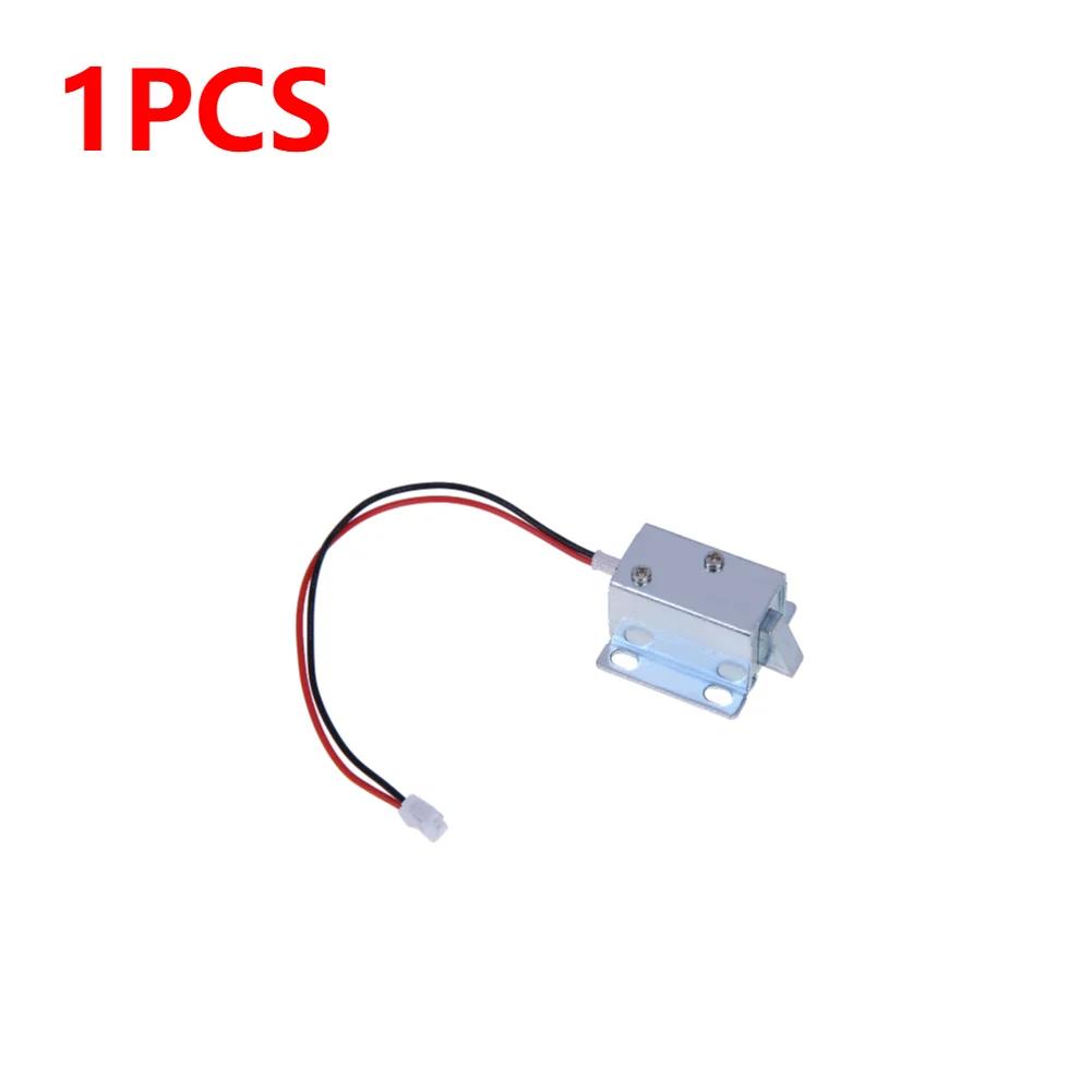 

10/1 шт. Электронный замок-защелка для дверных ворот 12 В 0,4 А, сборка соленоида, универсальный ящик, антивибрационный электрический соленоидный замок