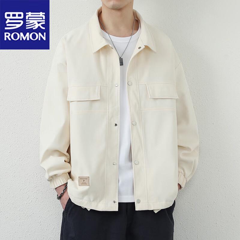 

ROMON Men s Casual Workwear Lapel Jacket M