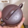180ml Creative Yixing Purple Clay Teapots Master Handmade Lotus Yipianwa Pot Raw Ore Mud Kettle Chinese Zisha Tea Set Ornaments