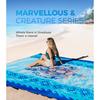 Beach Blanket 10'X9' Extra Large Waterproof Sandproof, Soft Sturdy Lightweight Portable for Beach Vacation Family Park Picnic Travel Camping