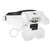 USB-Aufladung 3 LED-Leuchten Headset-Lupe Schmuck Uhren Reparaturwerkzeug Lupe