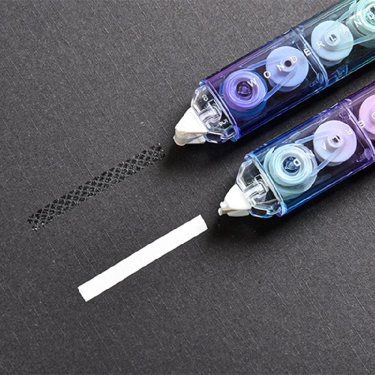 4 Pcs White Out Tape Gradient Correction Tape and Adhesive Tape Correction Rollers Double Head Correction Tape