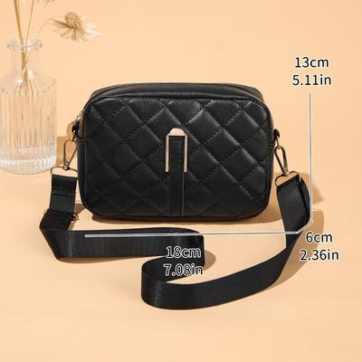 Casual Messenger New Zipper Bag Rhombus Shoulder Bag Bag Versatile Fashion Portable Messenger Bag