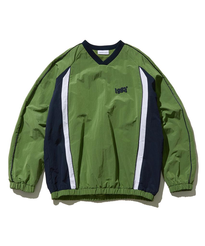 1993STUDIO Vintage Piping Windbreaker_Green