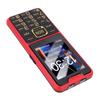 Large Buttons Cell Phone 4G LTE Unlocked with SOS Key 2500mAh Dual SIM MP3 Calling SMS Functions Internet Red