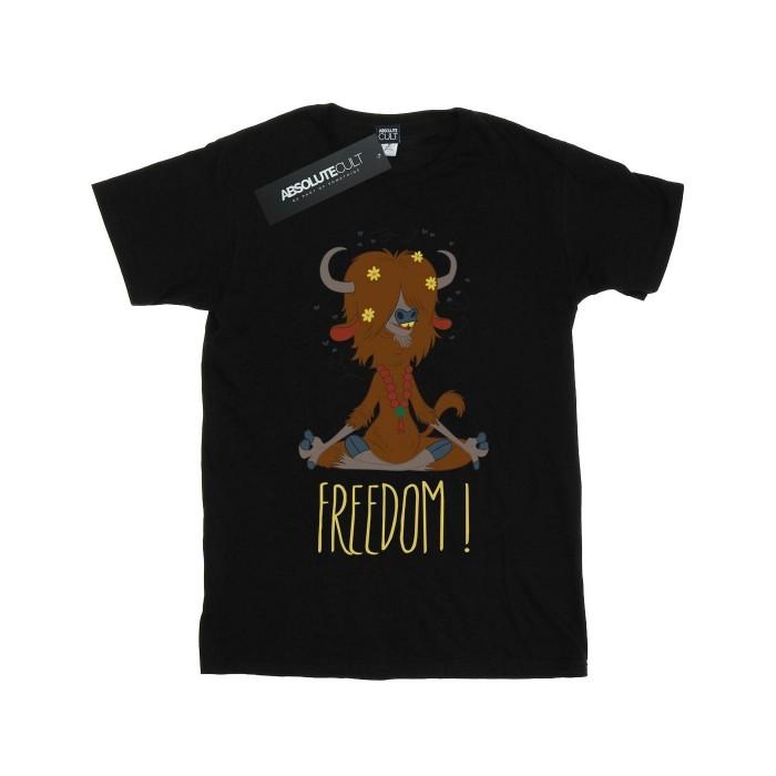 Disney Womens/Ladies Zootropolis Yak Freedom Cotton Boyfriend T-Shirt