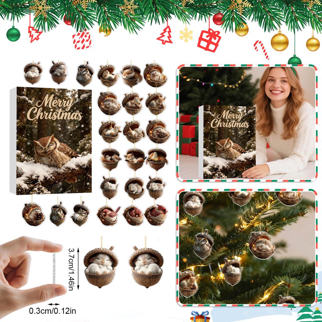 Adventskalender Innehåller 24 Gåvor, Söta Figurer Docka Adventskalender, Nedräkningskalender Med Överraskningsleksaker, Samlarfigurer Gåva Till Barn