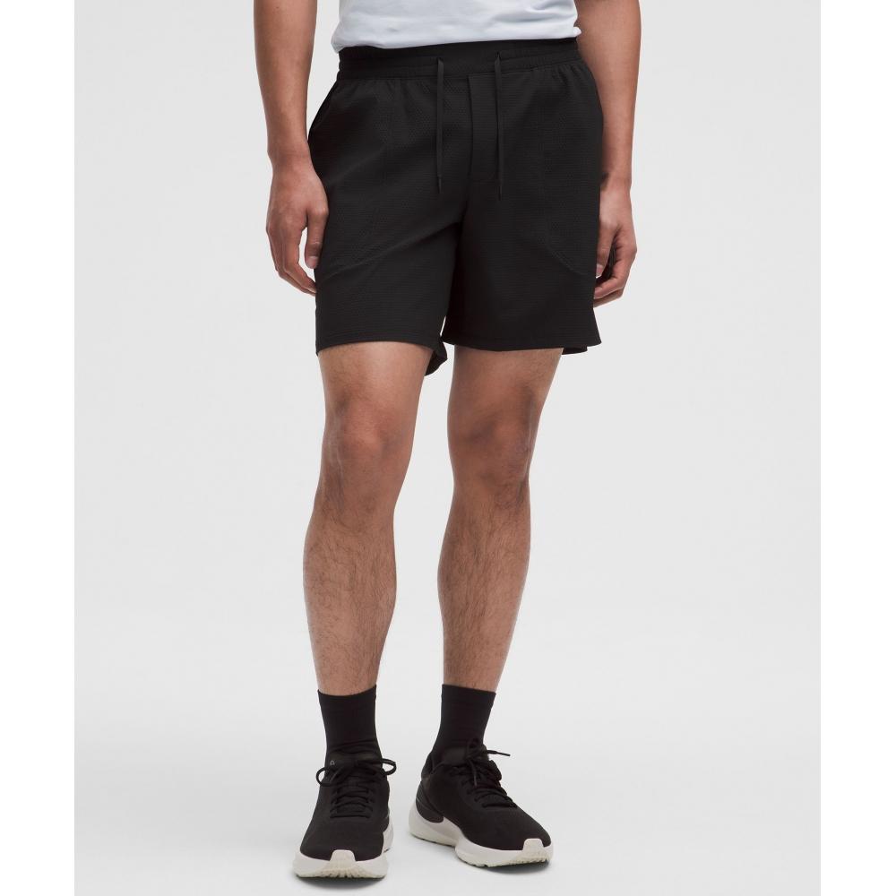 Lululemon License To Train Linerless Short 7   Textured Black