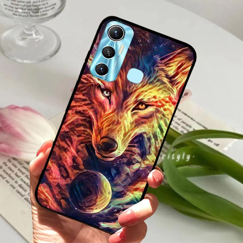 Für Infinix Hot 11 Hülle Coole Mode Wolf Hülle Weiche Silikon Handyhülle Für Infinix Hot 11 Hot11 X662 X662B X689F Hülle Bumper