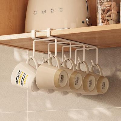 Wall-Mounted High-Grade Cup Storage Shelf: Coffee & Tea Cup Hanging Holder
