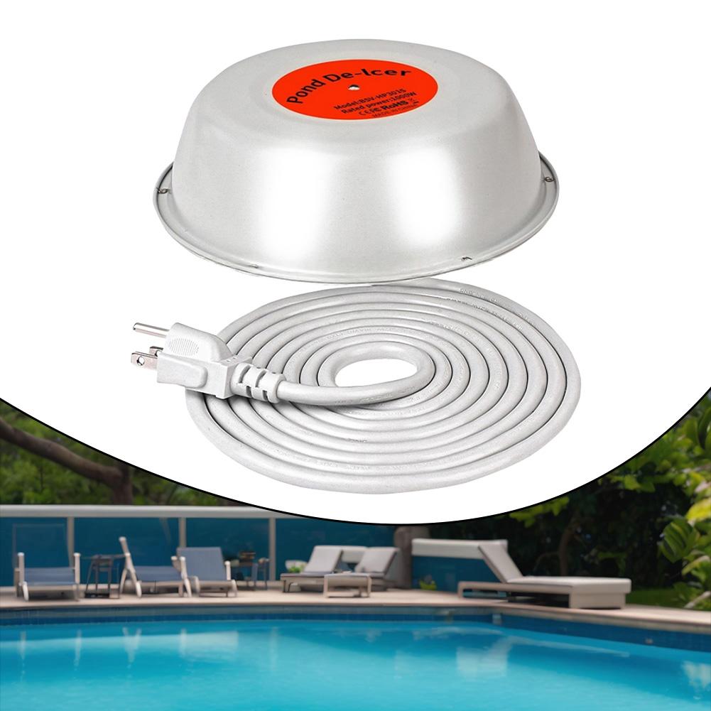 1000W Thermostat Pond Heater Floating Type for Winter Ice Control and Safe Oxygen Levels to Support Fish and Plant Health