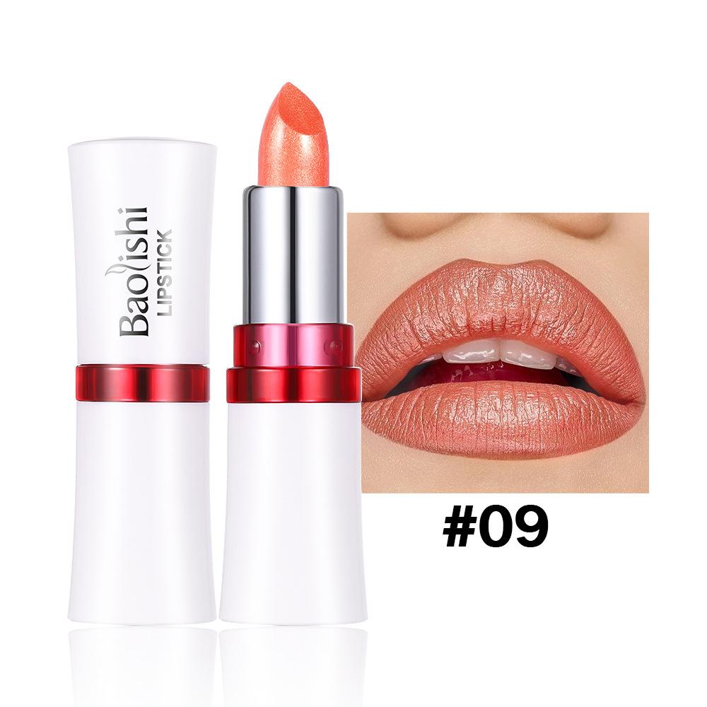 6 Colors Bold & Intense Glitter Shiny Metallic Lipstick Pearlescent Shimmer Lip Tint Long Lasting Easy Color Diamond Lipstick