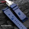 Cinturino in gomma di alta qualità per orologio Tudor Black Bay GMT Cinturino Ansa curva Fibbia pieghevole Nero Blu Rosso 22mm Cinturino