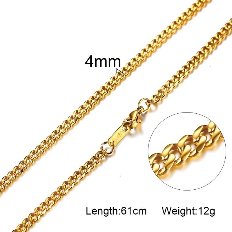 Damen Herren Ketten Halsketten Edelstahl Flache Schlangenglied Gliederketten 24" Breite 3mm 4mm 6mm