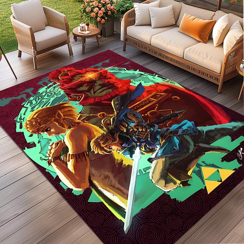 Video Games Print Rug, Washable Floor Carpet, For Entryway Dorm Laundry Room Office Study, Home Decor Birthday Christmas Gift