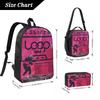 3Pcs Ed Sheeran Loop Tour 2026 Merch Backpack Set for Children Pen Bags Bookbag Sets with Lunch Box For School Students Daypack