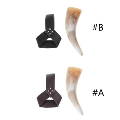 2 stuks Viking Drinkhoorn Mok met Lederen Holsters, Bier Mok Renaissance Middeleeuwse Bierbeker Halloween Cosplay Kostuums