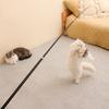 1.8m Extra Long Telescopic Cat Teaser Stick High Elasticity Relieve Boredom Cat Playing Interactive Toys Flexibility