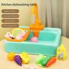 Analog Electric Dishwasher Sink Children's Role Playing Kitchen Set Toys Kids Toy Pretend Play Accessory [jkw]