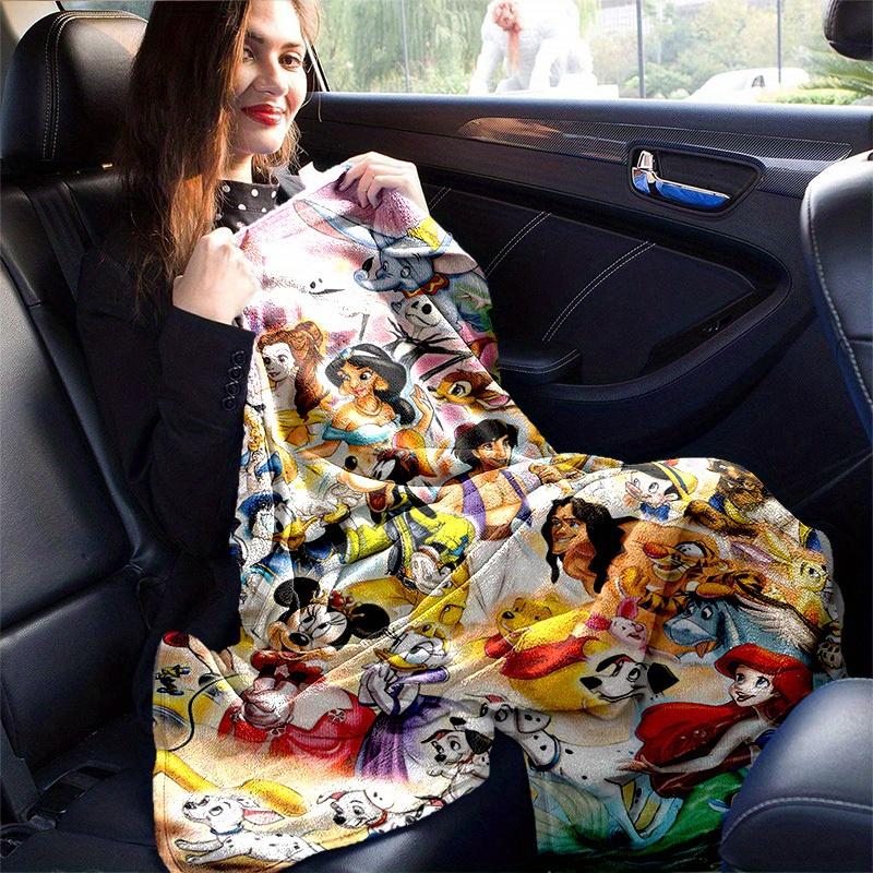 1pc, Disney Characters Home Decorative Blanket: A Perfect Gift for Bedroom, Living Room, Travel, Camping, Car