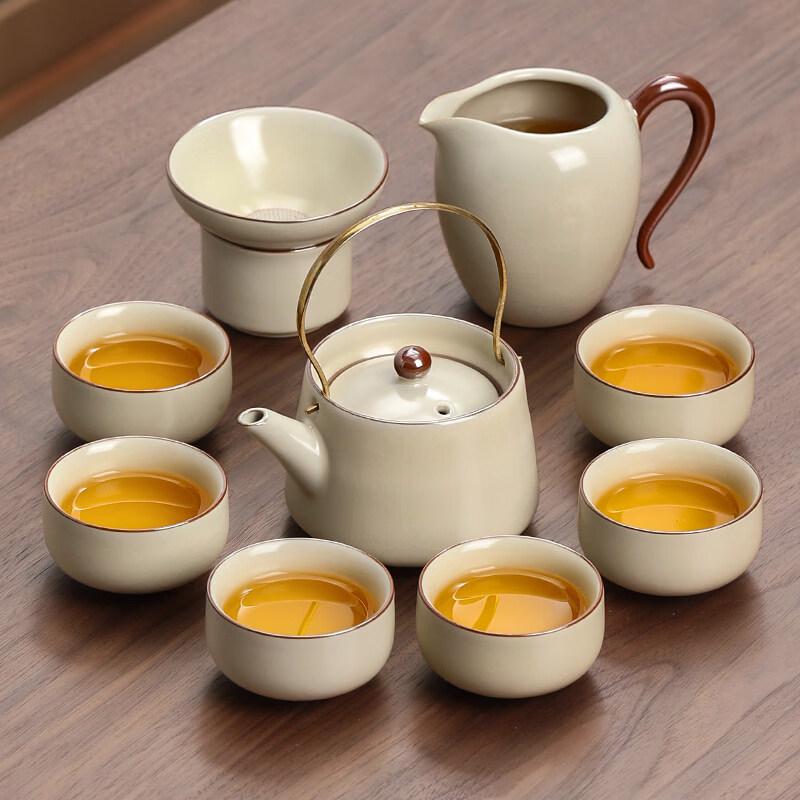 Ru Kiln Ceramic Kung Fu Tea Set
