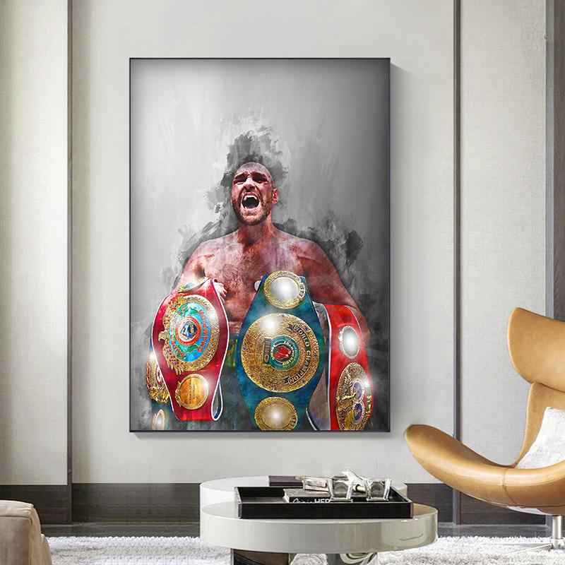 Abstraktní box Tyson Wall Art Malba Hvězda Tisk plakátu Malba na plátno Dekorace obývacího pokoje