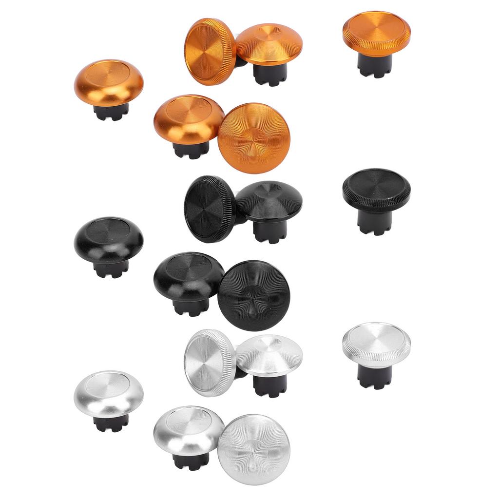 6Pcs Metal Analog Grips Stick Thumbsticks for Edge Controller Aluminum Alloy Metallic Joystick Game