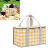 Picnic Bag Cooler Bag with Handle Insulated Oxford Cloth Ample Capacity Portable Grocery Basket for 
