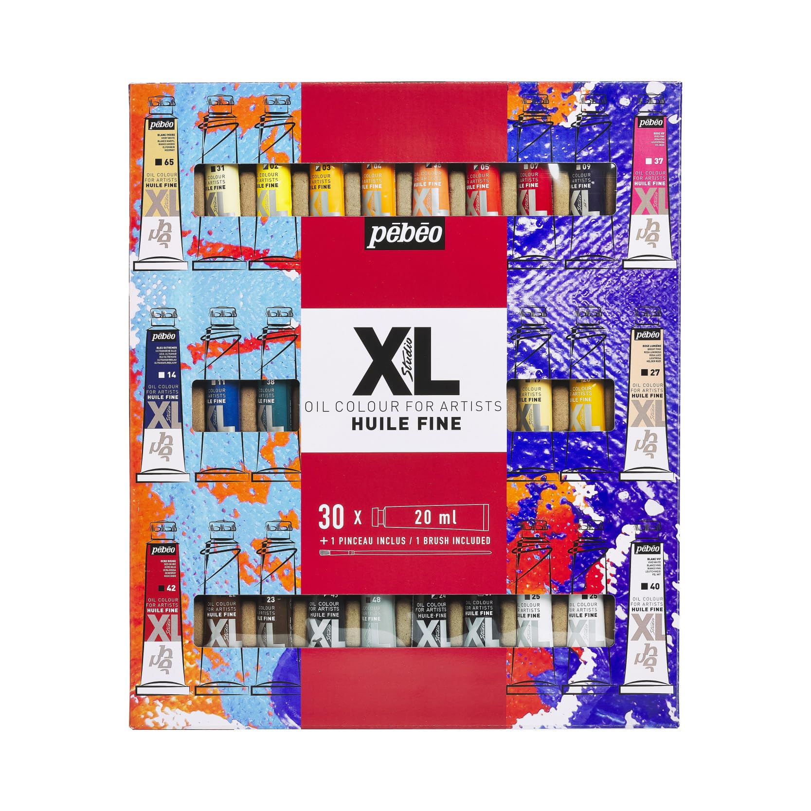 

Набор масляных красок Pebeo XL x 30 цветов 1 кисть (20 мл + в комплекте)