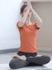 Women's 2026 Short Sleeve Yoga Set: Stunning Loose Round Neck Pilates Top
