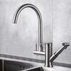 304 Stainless Steel Pull-Out Kitchen Faucet with Sprayer