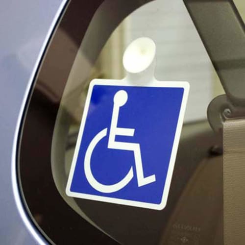 Pocket International Wheelchair Symbol Stickers, Suction Cup Type, Set of 2