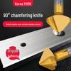 YHOK Coated Cobalt Straight Shank 90° Countersink Drill Bit for Hole Deburring
