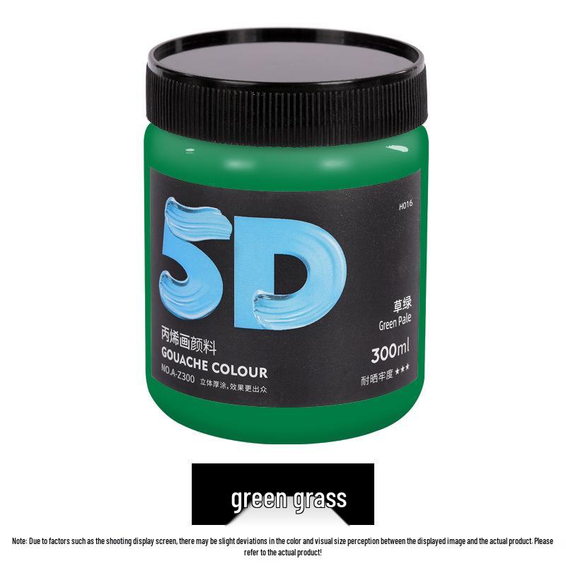 Lata de Pintura Acrílica de 300 ml: Impermeable, Ideal para Estudiantes de Arte, Proyectos de Bricolaje y Arte Pintado a Mano por Niños