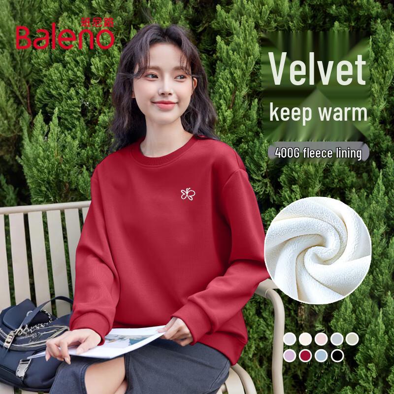 Baleno Women's Winter Fleece Crew Neck Sweatshirt