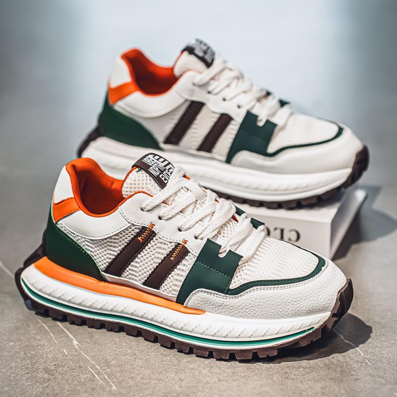 Men's shoes 2025 summer new Korean versatile trend high-end men's outdoor sports and leisure platform dad shoes