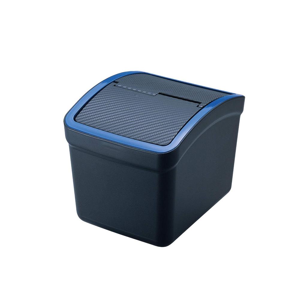 Carmate Car Trash Can with Carbon DZ308 (CARMATE) Weight, Fiber/Blue,