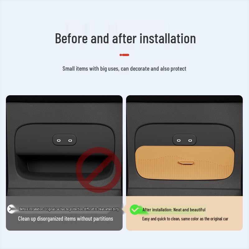 Yu7 Central Control & Rear Screen Anti-Shake Silicone Storage Box