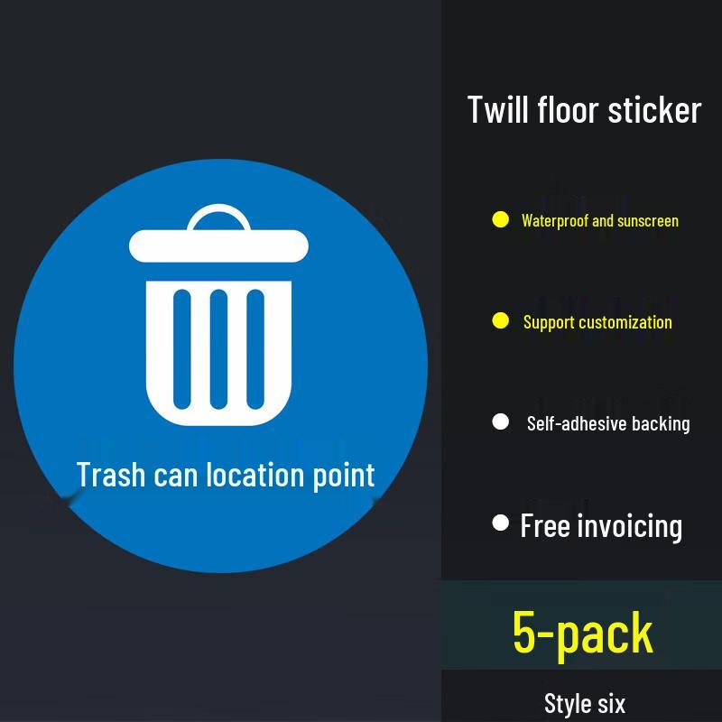 Jun Ding Ying Diagonal Stripe Floor Marking Stickers