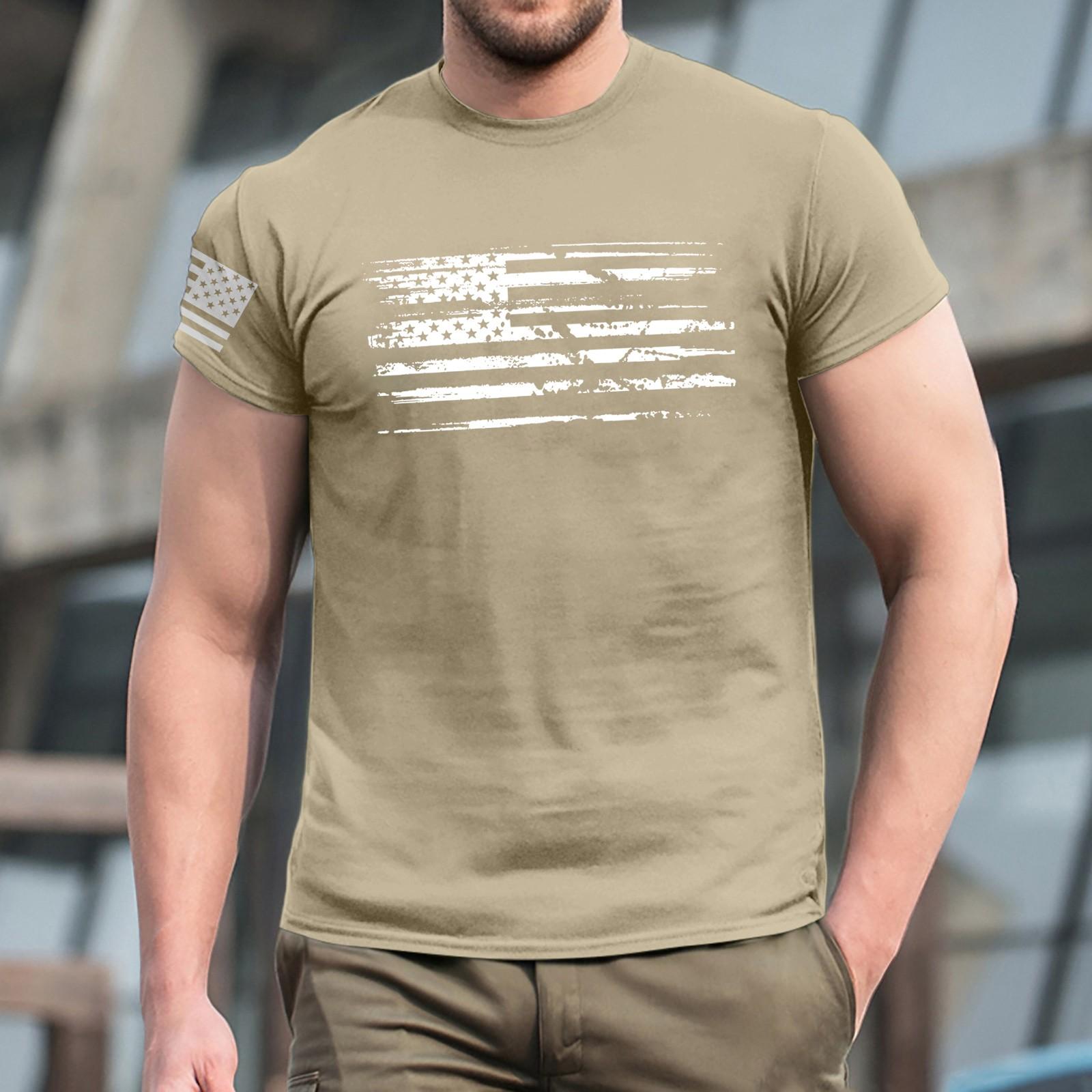 Men S Fashionable T-Shirt,  Street Casual Short Sleeved Clothing M