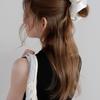 Voor Pearl Satin Scrunchie_Large_Light Ivory