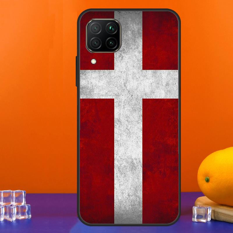 Denmark Flag For Huawei Nova 9 10 SE 5T 12i 12s 11i Y91 Y90 Y60 Y70 Y72 Y61 P60 Pro P20 P40 P30 Lite Case
