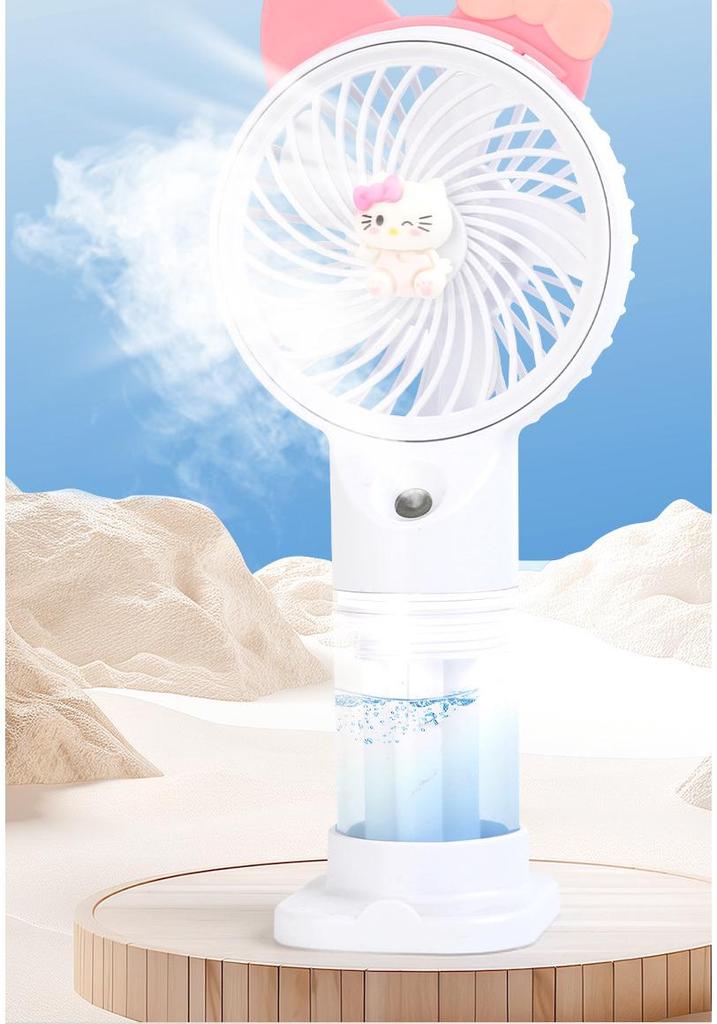 Adorable USB Rechargeable Handheld & Desktop Mini Fan