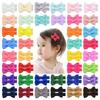 Accessories Mini Hair Bows Hair Clips Ribbon Cute Hair Bows Solid Color Toddler Hair Accessories For Girls Bangs