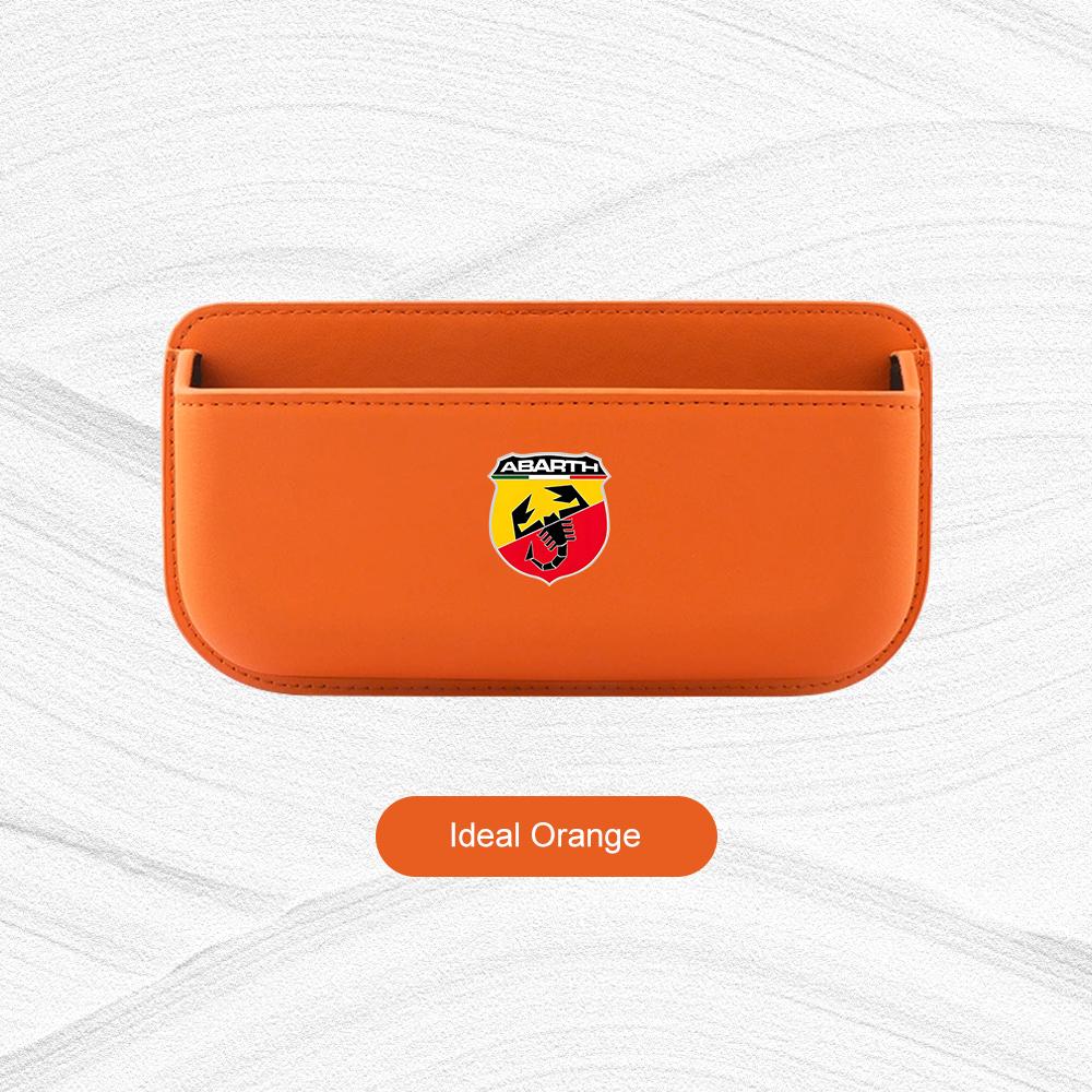 Scatola portaoggetti per portiera auto Custodia per raccogliere carte telefono chiavi Per Abarth 500e 500C 595 595C 695 600e 124 Tasca adesiva Accessori auto